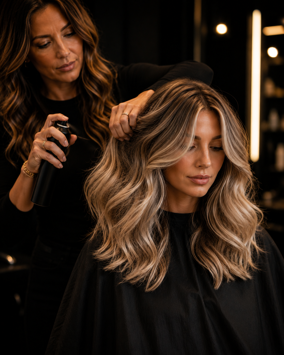 Full Balayage - with Root melt Toner and finishing
